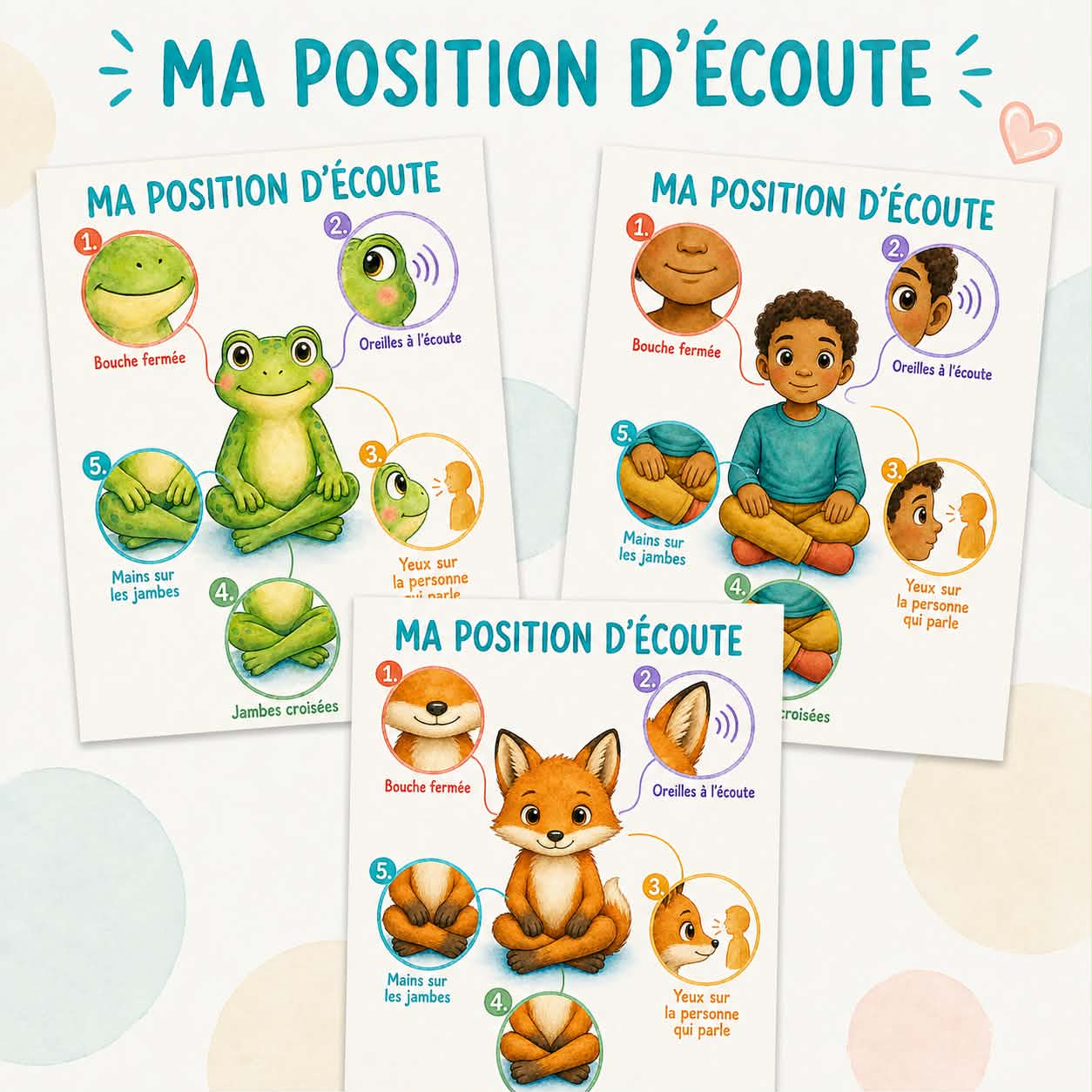 Documents position d'écoute