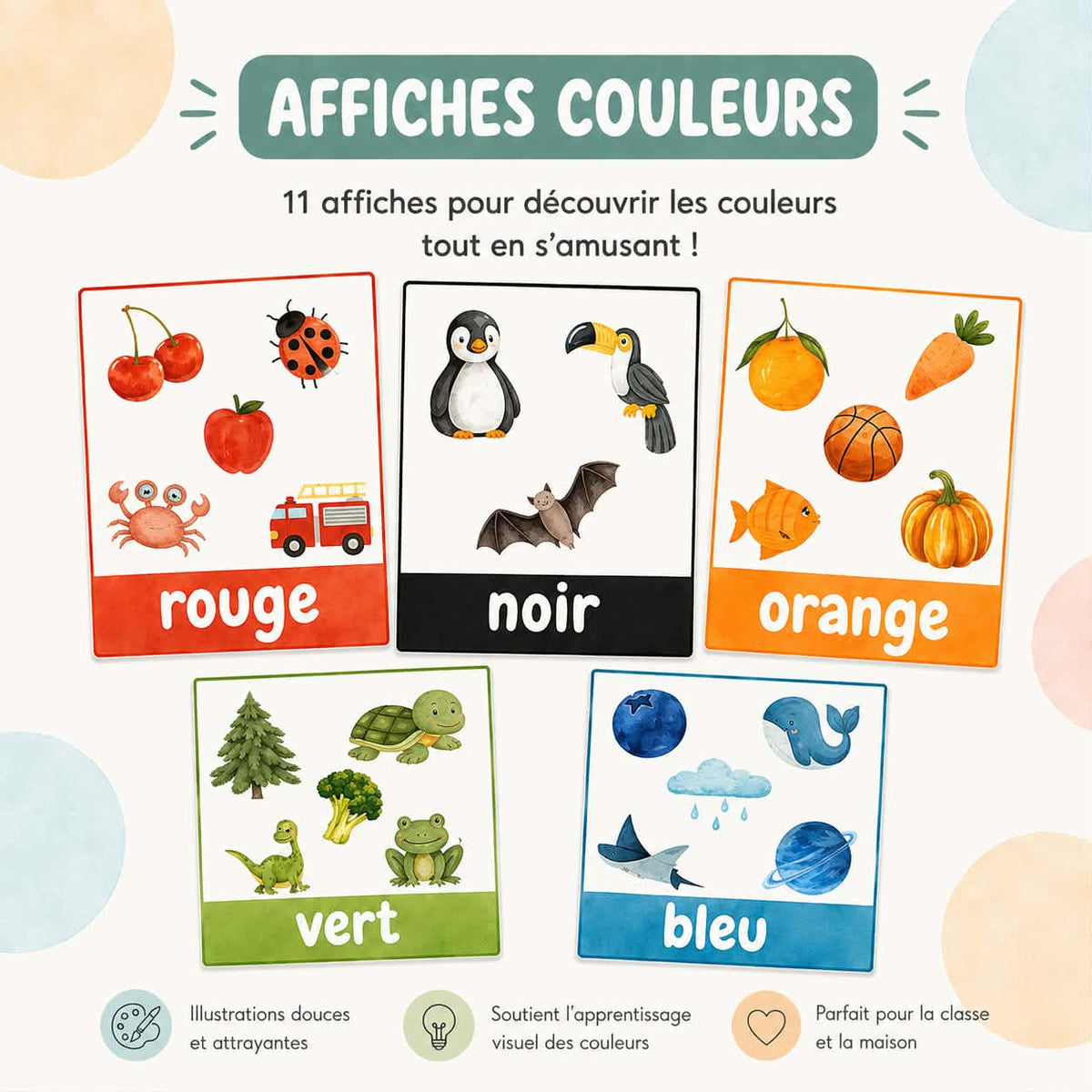 Affiches - Les couleurs