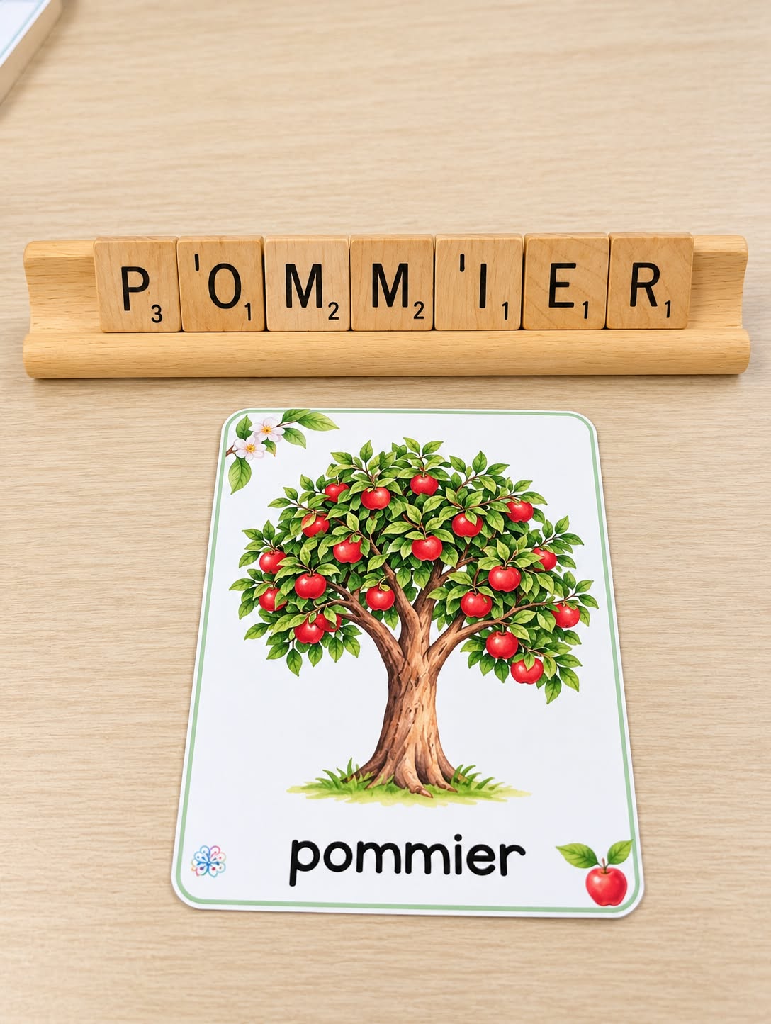 Mots étiquettes – Thème des pommes