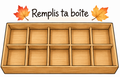 Remplis ta boîte
