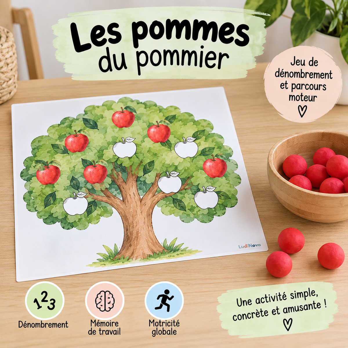 Remplis le pommier