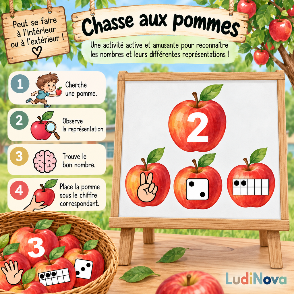 Ensemble thématique pommes