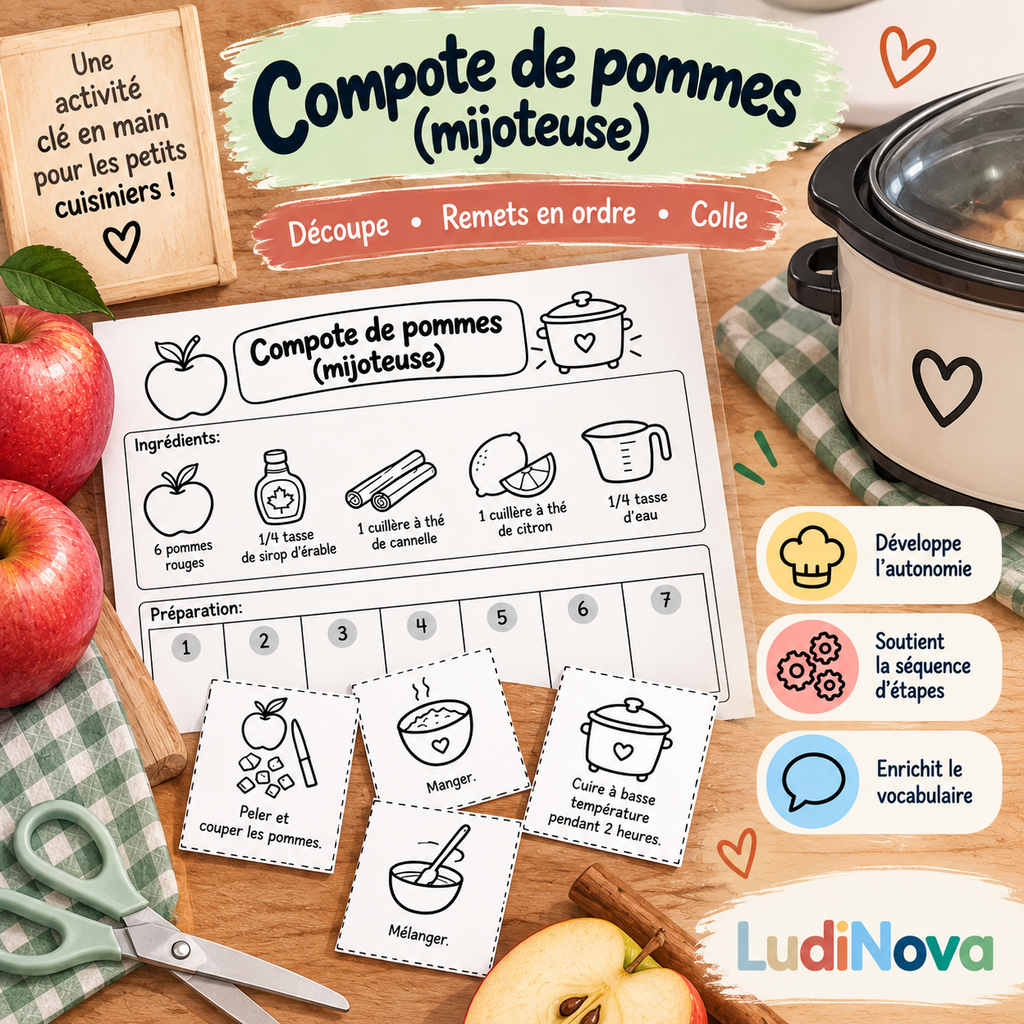 Ensemble thématique pommes
