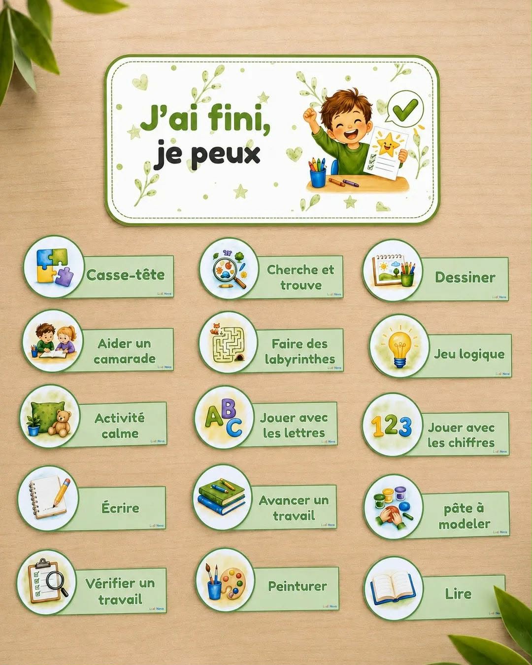 Quand j'ai fini, je peux...